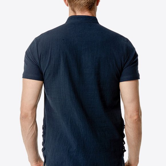 Casual Contrast Buttoned Shirt - Versatile Fashion Essential - Picture 2 of 14